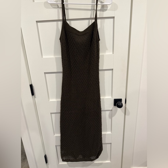 Reformation Dresses & Skirts - Reformation Brown Knit Maxi Slip Dress